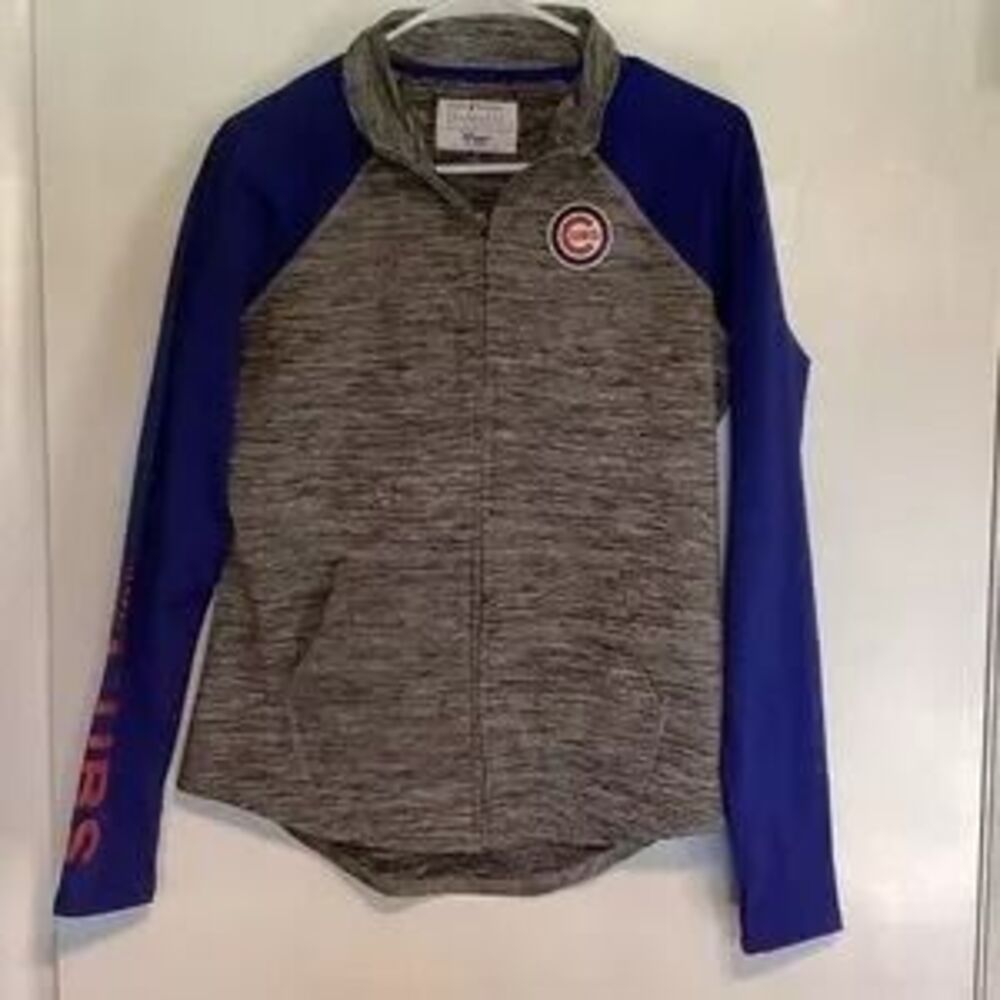 Chicago Cubs Gray and Blue Jacket Small NWOT